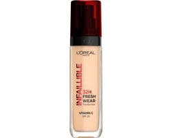 L’Oréal Paris Infaillible 32HR Fresh Wear Foundation – 100 – Langhoudende Foundation met SPF 25 en Vitamine C – 30ML