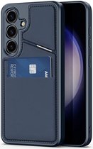 Dux Ducis - Telefoon Hoesje geschikt voor de Samsung Galaxy S24 Plus - Rafi Mag Series - Back Cover - Donker Blauw