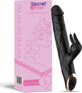 Secret Toys® Premium Rabbit Vibrator - Vibrators voor Vrouwen - Dildo - G-spot stimulatie & Clitoris stimulatie - Erotiek - Sex Toys - 10 Standen - Discreet