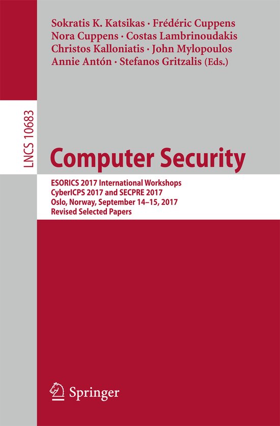 Lecture Notes in Computer Science10683- Computer Security - cover