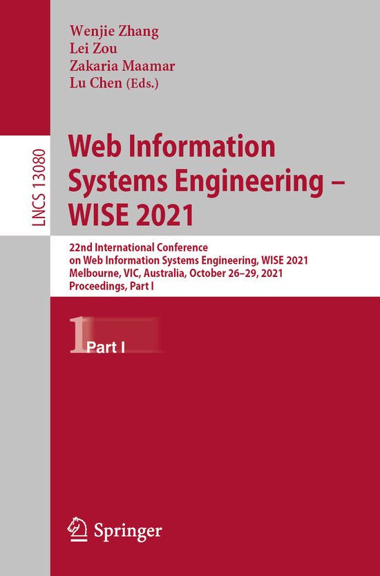 Lecture Notes in Computer Science13080- Web Information Syst ... - cover