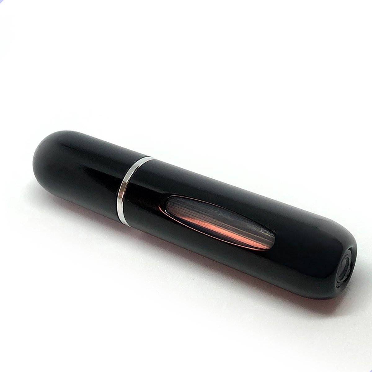 Go Go Gadget - Mini Parfumflesje - Navulbaar - Herbruikbaar - Draagbaar - Travel Size - 5ML - Zwart