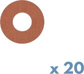 tinsulin - ringpleister voor Dexcom G7 - beige - set van 20 stuks