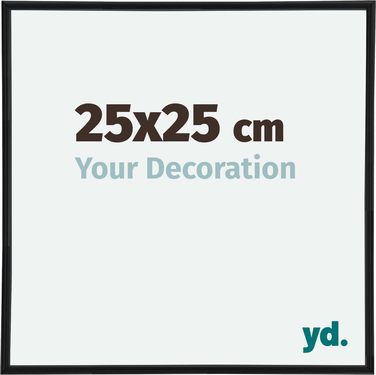 yd. Your Decoration - Fotolijst 25x25 cm - Kunststof - Zwart Mat - Annecy
