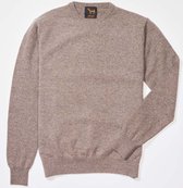 Osborne Knitwear Trui met ronde hals - Sweater heren in Lamswol - Pullover Heren - Vole - M