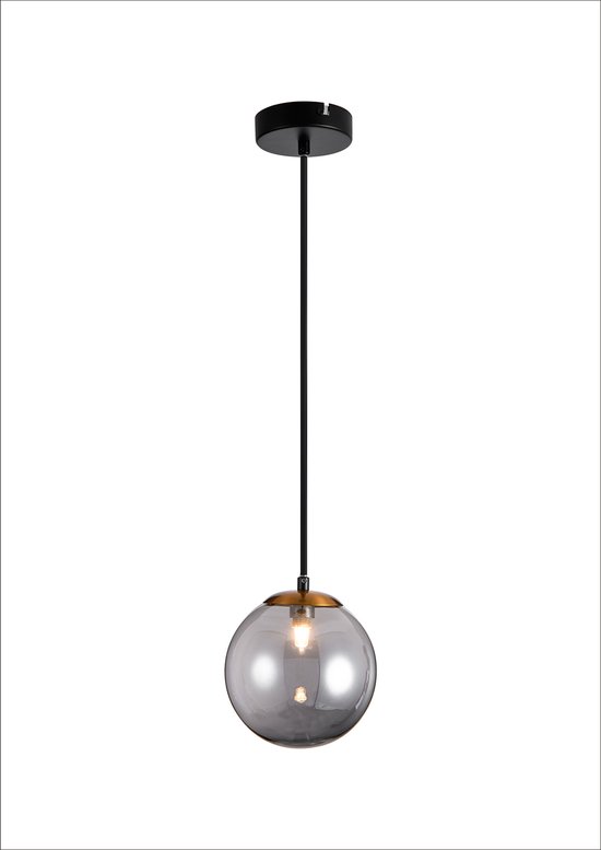 TSURU pendel 1x G9 LED incl. mat zwart/brons