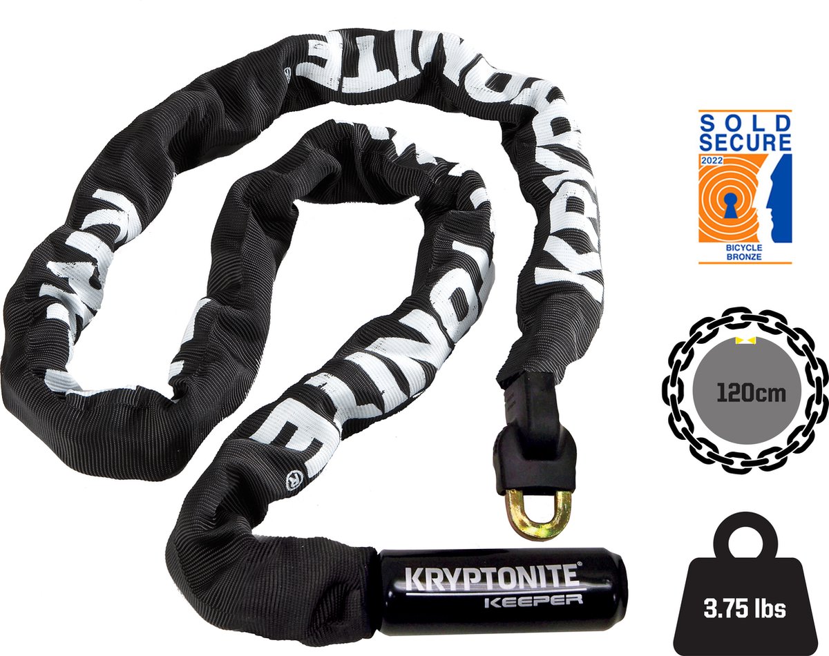 Kryptonite Keeper 712-ketting met Geïntegreerd Combinatieslot thumbnail 3