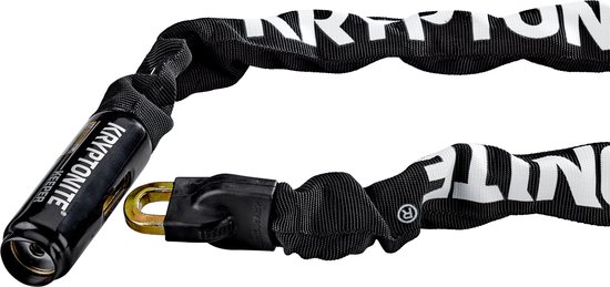 Kryptonite Keeper 712-ketting met Geïntegreerd Combinatieslot - Kettingslot Fiets - Fietsslot Elektrische Fiets - 120 cm - Staal - Zwart van Kryptonite — afbeelding 2