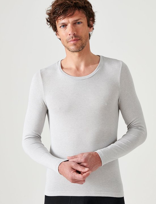 Damart T shirt manches longues col rond Homme Grijs 126 133 3XL bol