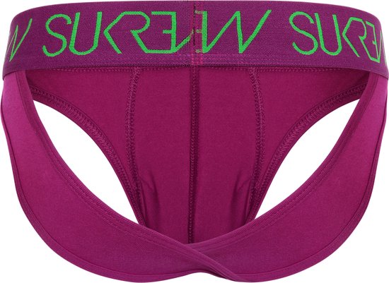 SUKREW Intimo Uomo Slip Tanga | Collezione Essential | Bianco | Taglia L | 95% Cotone
