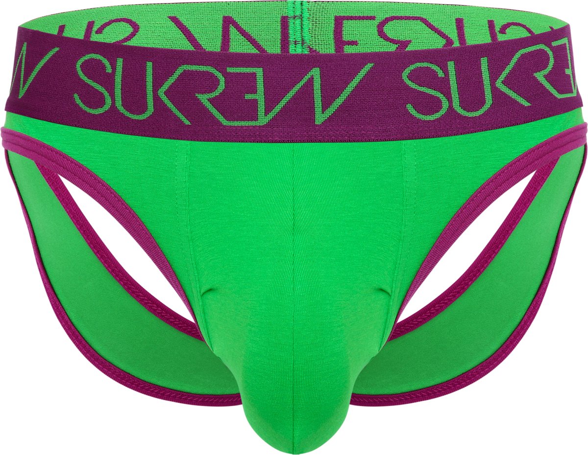 SUKREW V-Brief Verdant Green - MAAT XS - Heren Ondergoed - Slip voor Man - Mannen Brief