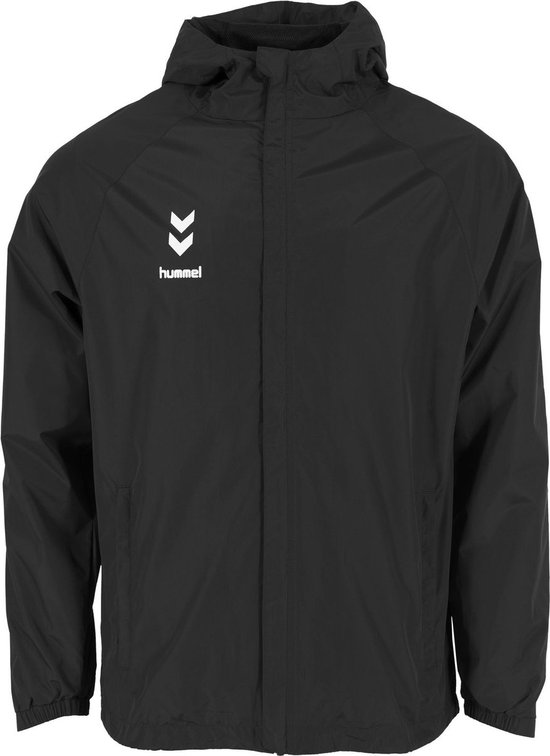 Foto: Hummel ground regenjas kinderen zwart maat 164
