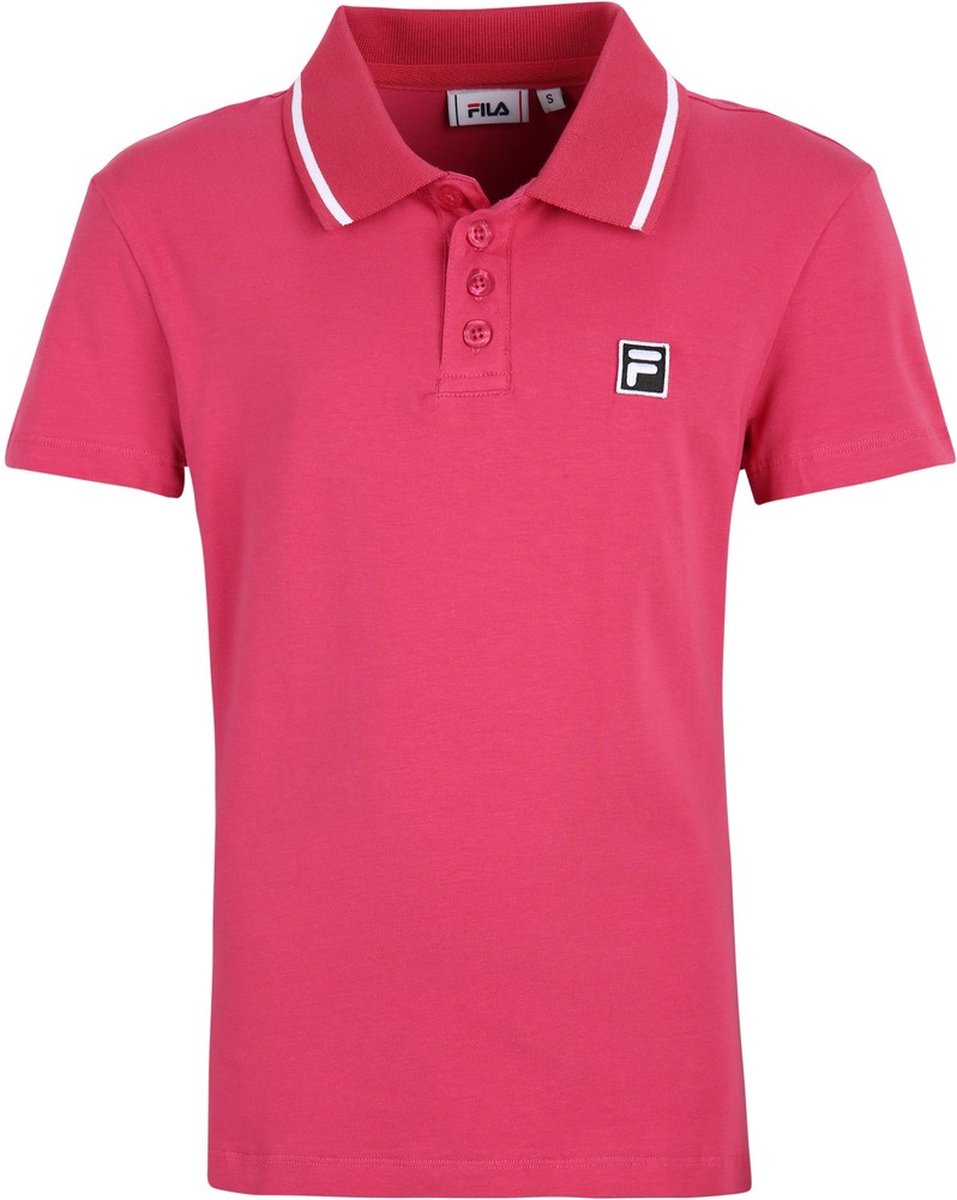 Fila dames-poloshirt met korte mouwen Bernburg kleur Carmine Multicolor