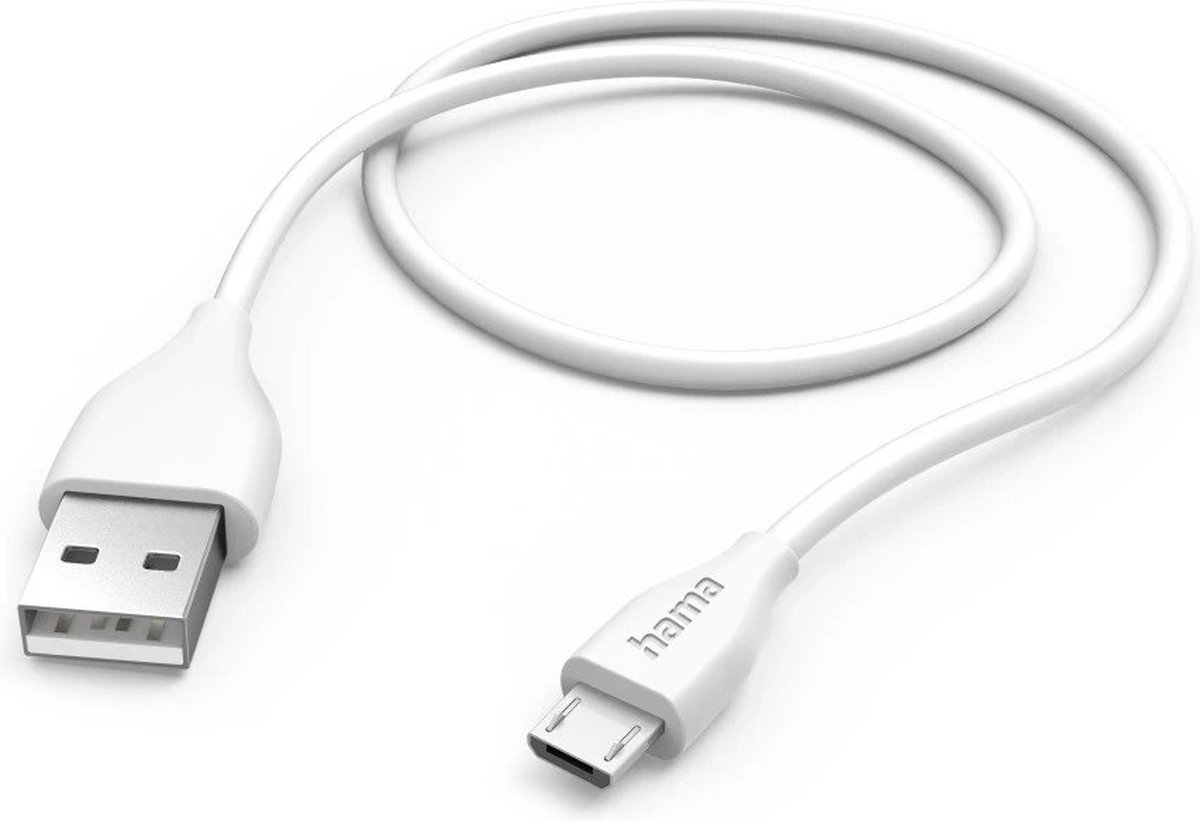 HAMA 201587 Kabel USB-A - Micro 1.5m Wit USB-kabel 1,5 m multicolor