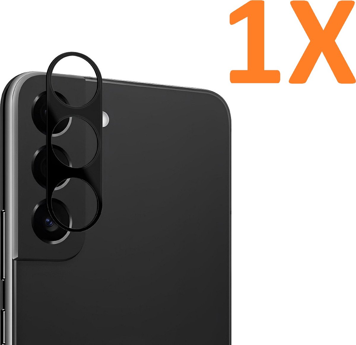 Camera Lens Glass Protector - beschermer Geschikt voor: Samsung Galaxy S23 FE - Zwart - 1x