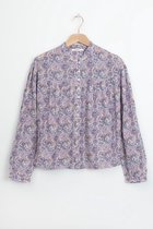 Sissy-Boy - Paarse blouse met multicolour print