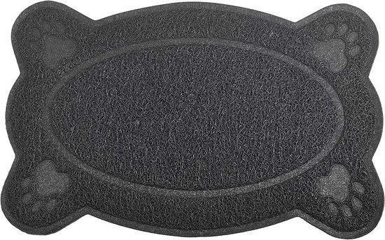 Bartuke Kattenbakmat, Extra Grote Kattentoiletmat 40 x 28 Siliconenbakmat voor kattenbakvulling, zacht voor kattenpootjes, gemakkelijk schoon te maken, Groen