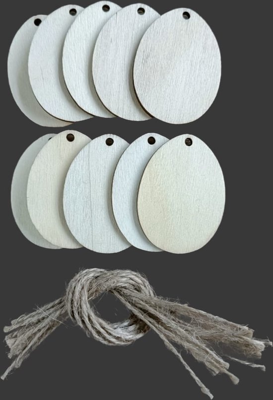 BOFUNX 24pcs Décoration De Pâques à Peindre Pendentif Oeufs