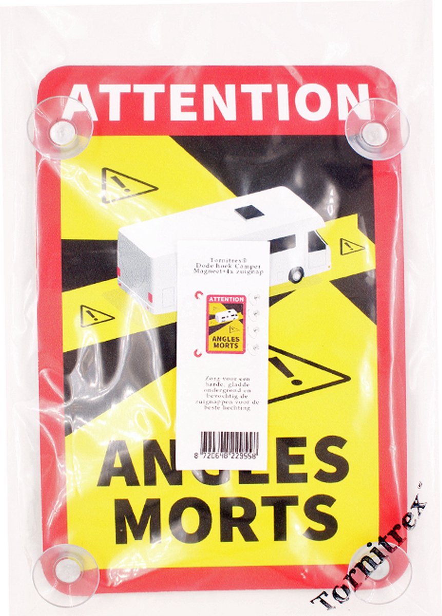 Dodehoeksticker Zuignap Camper - Frankrijk (Angles Morts