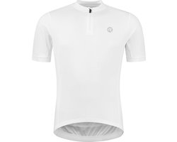 Rogelli Core Fietsshirt Heren - Korte Mouwen - Wielrenshirt - Wit - Maat XL