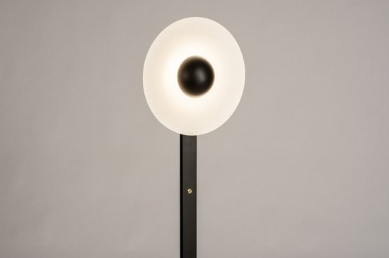 Lumidora Vloerlamp 14920 - SUNN - Ingebouwd LED - 24.0 Watt - 1200 Lumen - 2700 Kelvin - Zwart - Wit - Metaal - Met dimmer
