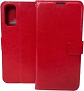 Portemonnee Book Case Hoesje Geschikt voor: Oppo Reno 4 Pro 5G - rood