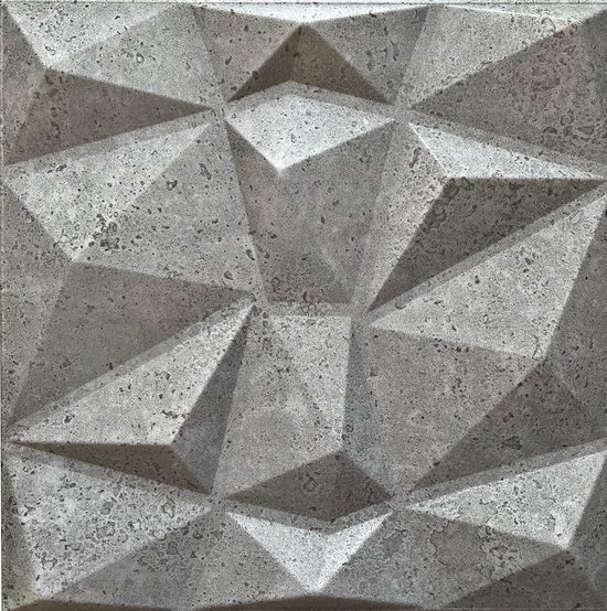 MDEKOR 3D Wandpaneel MDEKOR XPS Dekorative für Innenräume, (4-tlg) 1 m², Betonoptik 50x50 cm Gray Light, Paneele 4,5 mm dick