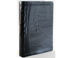 RVR 1960 Biblia para la Guerra Espiritual Negra con índice / Spiritual Warfare Bible, Black Imitation Leather with Index