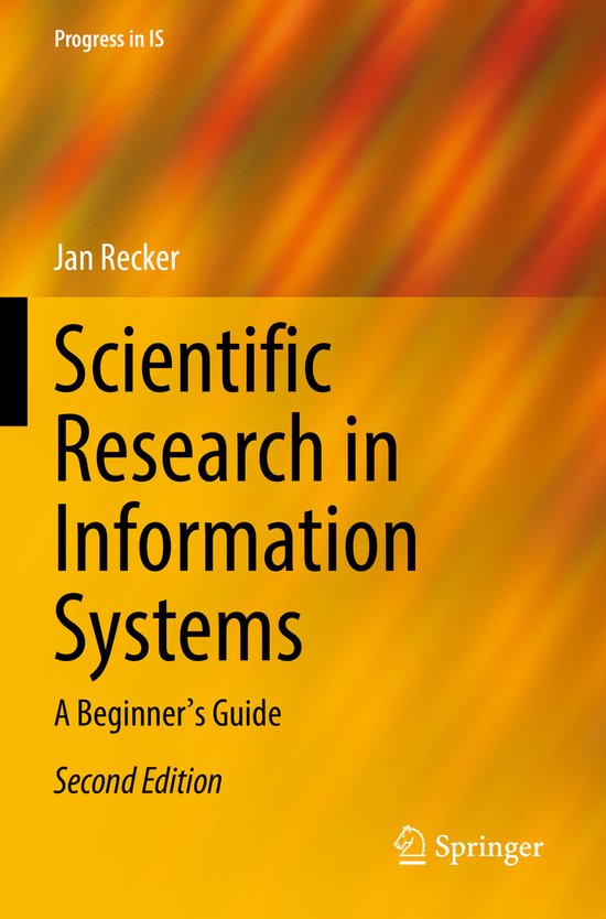 Progress in IS- Scientific Research in Information Systems