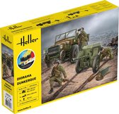 1:35 Heller 35326 Laffly Truck - Military Diorama Dunkerque - Starter Kit Plastic Modelbouwpakket