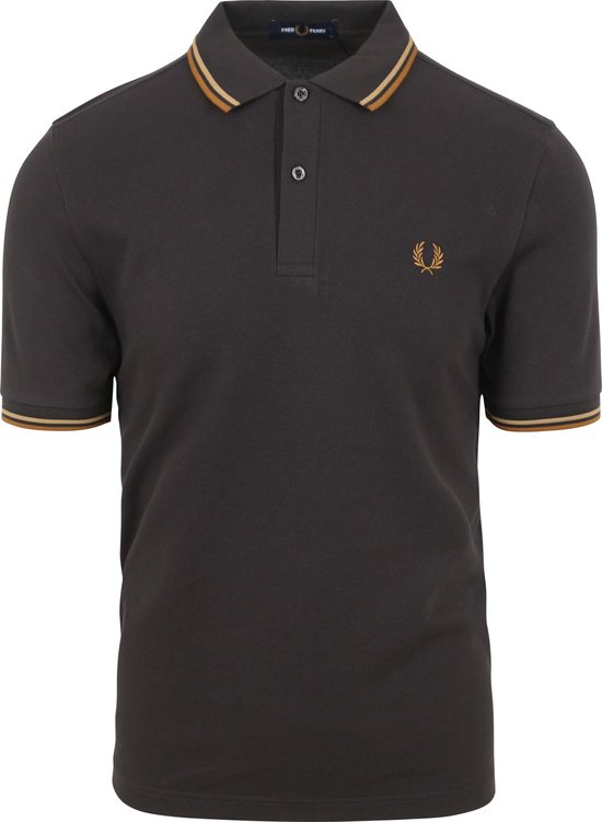 Fred Perry - Polo M3600 Antraciet U93 - Slim-fit - Heren Poloshirt Maat S