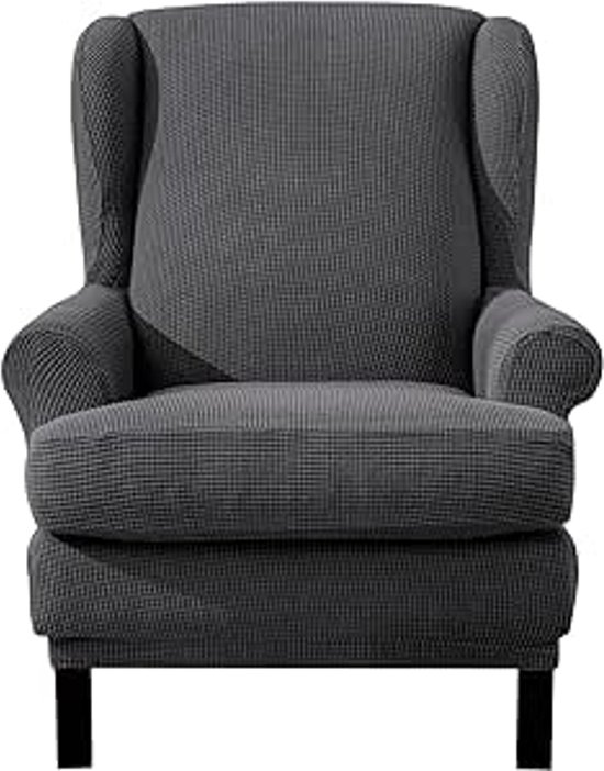 L&VE Sofaüberwurf Jacquard-Plüsch – Elastisch, Rutschfest, In Braun, Für 2-Sitzer (145-185 Cm)