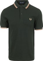 Fred Perry - Polo M3600 Donkergroen U94 - Slim-fit - Heren Poloshirt Maat S