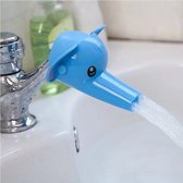 Kid Kraan Extender Gootsteen Accessoires Dier Peuter Olifant Eend Siliconen Water Tap Extender Hand Wassen Chute Extender - Blauwe Olifant