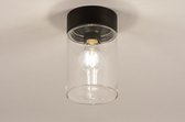 Lumidora Plafondlamp 74614 - Plafonniere - OUT - E27 - Zwart - Metaal - Buitenlamp - Badkamerlamp - IP65 - ⌀ 12 cm