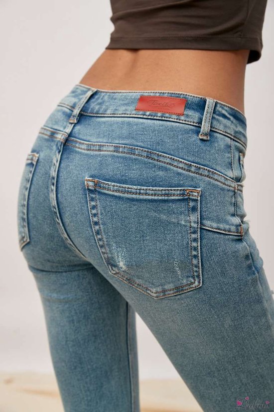 Broek Toxik3 normale taille jeans destroyed skinny