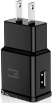 Reisstekker - USA USB oplader - Type C - Amerikaanse stekker - Usb Oplader - Usb Stekker - Snel Lader - 5V 2A Usb Lader - Telefoon Adapter - 1 Poort - Amerika stekker - Zwart