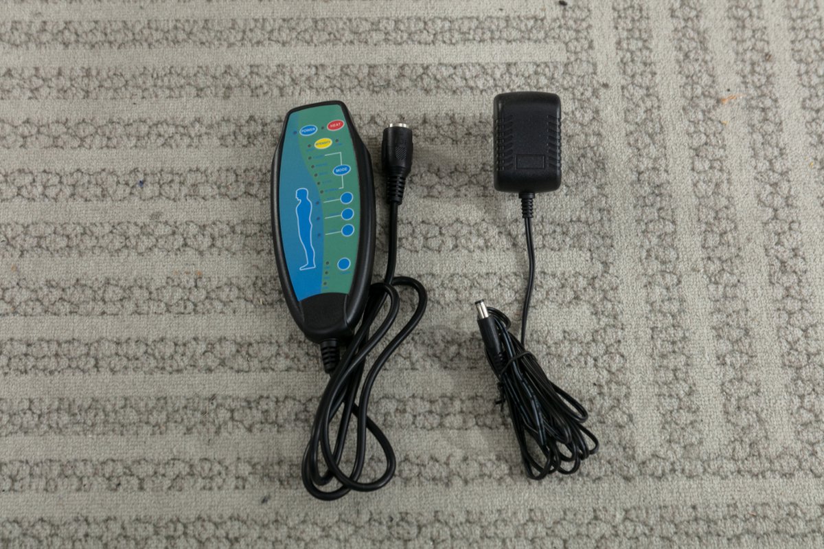 Afbeelding 3 van Merax Massage Fauteuil Draaibaar met Voetenbank Zwart