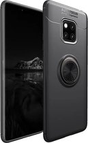 DrPhone SPC - Back Cover - TPU - Hoesje Met Ringhouder - Volledige Bescherming - Magnetisch - Comfortabel In De Handen - Geschikt voor Huawei Mate 20 Pro - Zwart