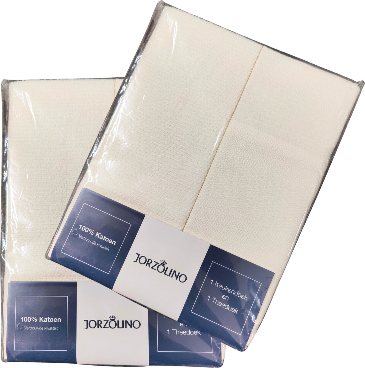 Jozolino - Keukendoek en Theedoek - Wit 2 sets
