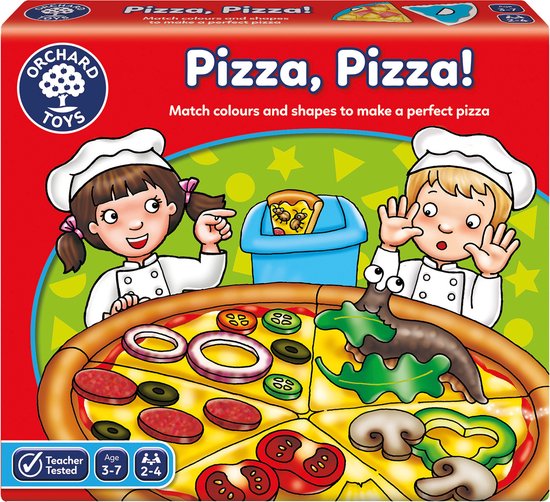 Orchard Toys - Pizza Pizza - kleuren en vormen herkennen - pizza spel - vanaf 3 jaar