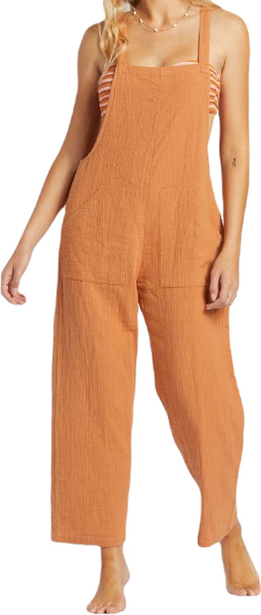 Billabong Pacific Time Strappy Jumpsuit Toffee Oranje