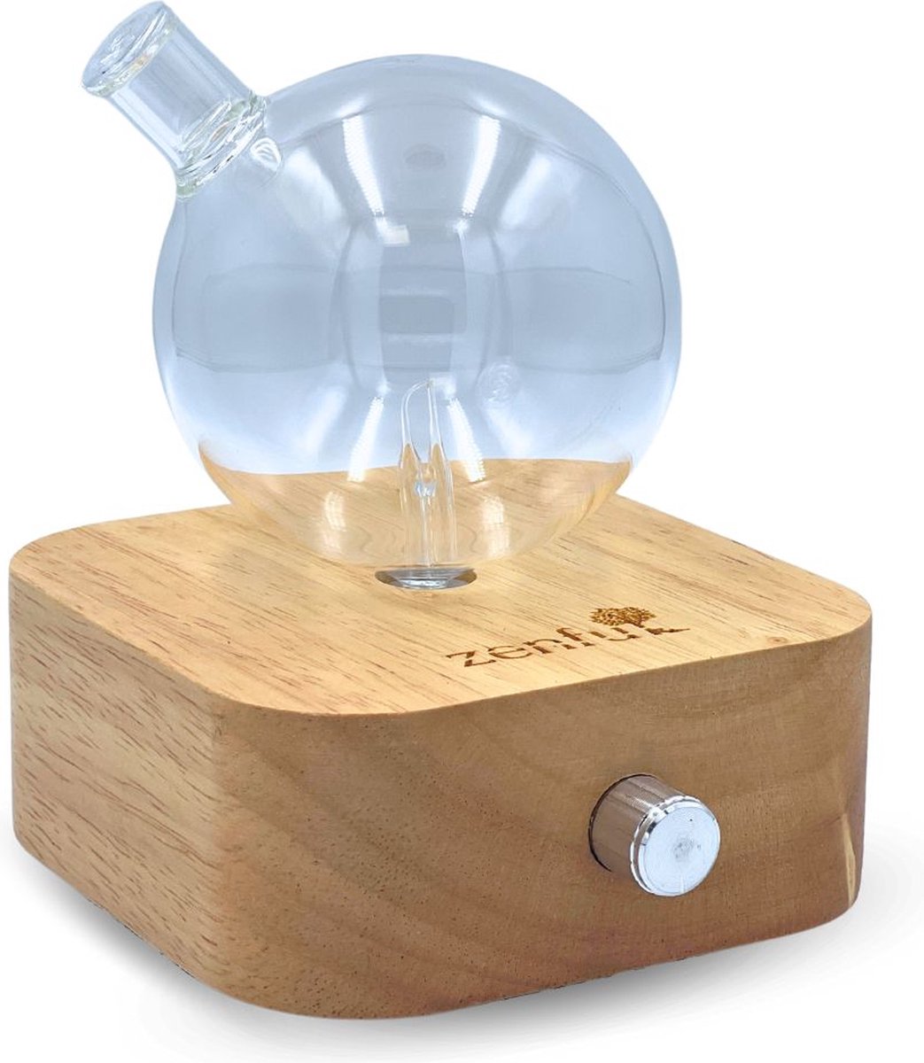 Goedkoopste Stille diffuser zonder water - Nebulizer - Glas en hout
