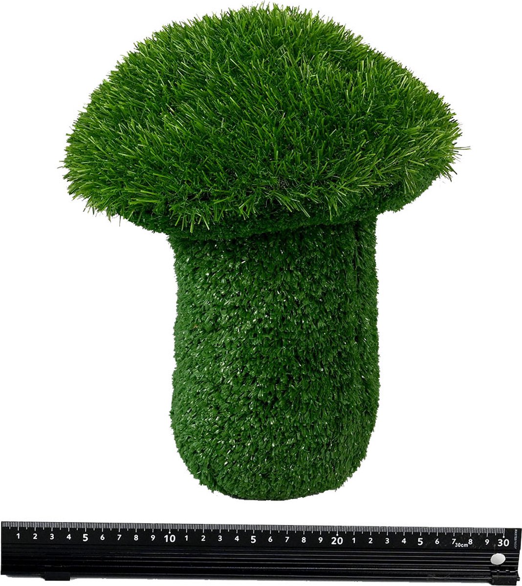 Grasdier Paddestoel 30 cm-grasfiguur-tuinknuffel-grasdieren-kunstgras-grasfiguur tuindecoratie-