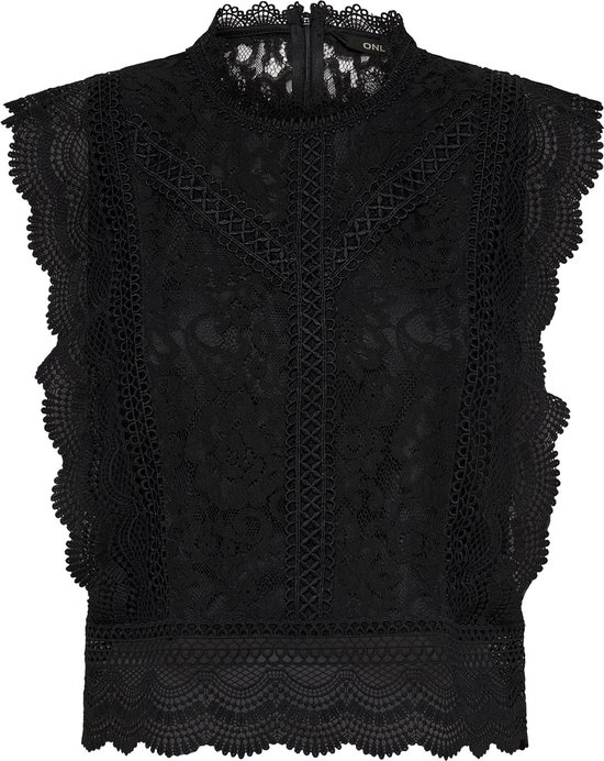 ONLY ONLKARO S/L LACE TOP NOOS WVN Femme - Taille XS