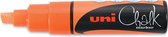 uni-ball Krijtmarker fluo oranje beitelvormige punt van 8 mm