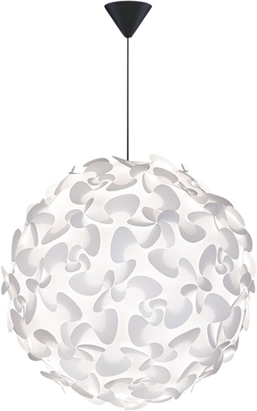 Umage Lora Medium hanglamp white - met koordset zwart - Ø 45 cm
