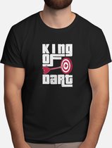 King of Dart - T Shirt - Darts - DartsLife - DartsPlayer - Bullseye - Darten - DartenLeven - DartenSpeler - DartenFamilie - 182