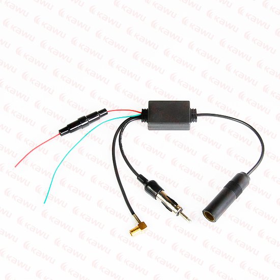 DAB+ - FM autoradio splitter met versterker - geen extra DAB antenne meer nodig!