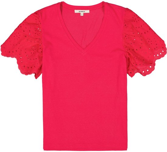 GARCIA Dames T-shirt Roze - Maat XS